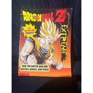 2002 DRAGONBALL Z EXTREME sticker & Activity Book some Stickers Some Used Pages